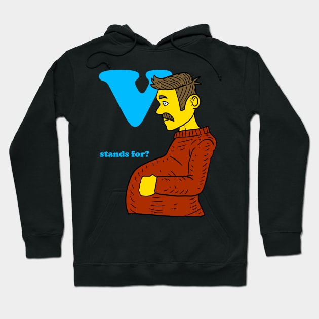 V stands for? the new emoji. Hoodie by JJadx